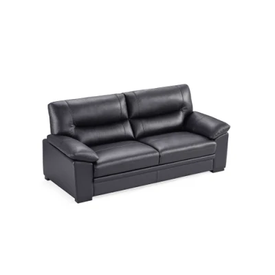 Luxus-Home-Hotel-Couch aus federdichtem Schaumstoff, Wohnzimmer-Sofa aus genarbtem Leder